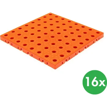 Rohožka B2B Partner Základní deska GripTil, 16 ks, oranžová