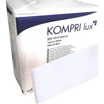 Gázový kompres 10 x 20 cm 17/8, nesterilní Kompri lux 100 ks