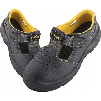 Pracovní obuv Pracovní sandály s ocelovou špičkou, kožené, velikost 41