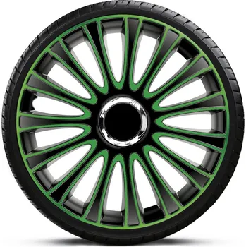 Poklice na kolo Poklice na kola - sada 16" LEMANSPRO GREEN BLACK