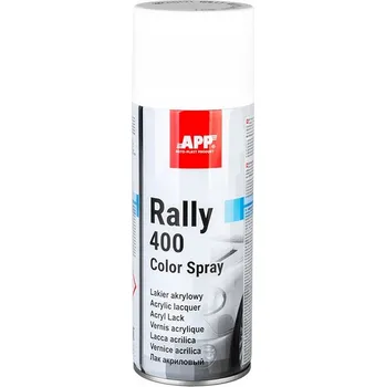 Barva ve spreji Akrylový lak BÍLÝ MATNÝ APP Rally Color Spray 400ml