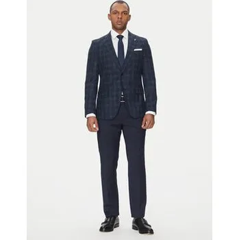 Pánská móda BOSS Sako H-Hutson-233 50535057 Tmavomodrá Slim Fit 48