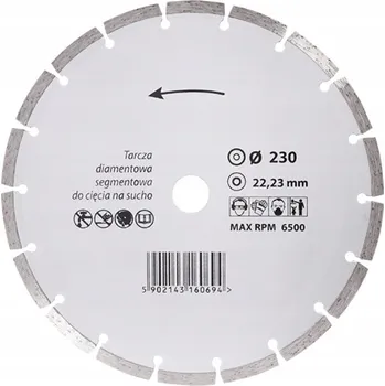 Řezný kotouč DIAMANTOVÝ KOTOUČ SEGMENTOVÝ PRO ŘEZÁNÍ BETONU230 mm