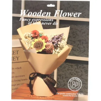 Dřevěná hračka Slunečnice dřevěná 3D