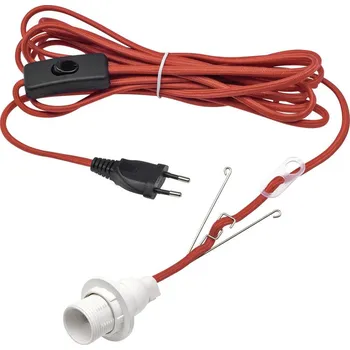 Žárovka Konstsmide 2998-550 připojovací sada pro vánoční hvězda žárovka, LED červená se spínačem