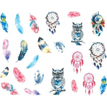 Vodní Samolepky na nehty LAPAČ SNŮ - č. 1034