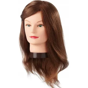 česací hlava Kadeřnická hlava dámská Eurostil lidské vlasy 40 cm