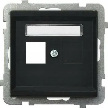 Elektrická zásuvka Rámeček zásuvky SONATA Ospel černý GPK-1R/P/33