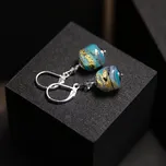 Lampglas Náušnice Cedar Stone s 24karátovým zlatem v perlách Lampglas Materiál zapínání náušnic: rhodiovaný kov