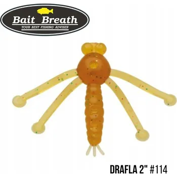 Nástraha měkká Bait Breath DRAFLA 2" #114 Orange/Pumpkin (7 ks)