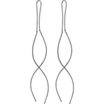 Náušnice For Silver Visací náušnice Spirála - Stříbro 925