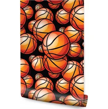Fototapeta Dětská tapeta moderní Basketbalové míče SPORT