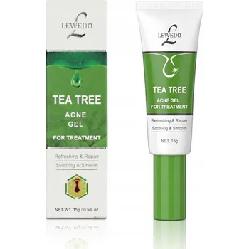 Léčba akné LEWEDO Tea Tree Acne Gel Zklidňuje pupínky Akné 15 ml