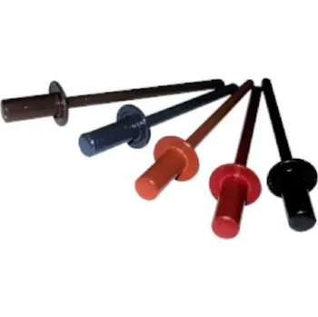 Spojovací materiál KJG nýt Al/St 4,0 x 10 Barva: RAL 3009 - Tmavě červená