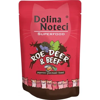 Krmivo pro kočku Mokré krmivo pro kočky Dolina Noteci Superfood srnčí s hovězím masem 85g