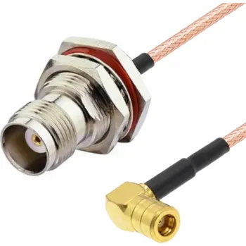 Elektrická zásuvka Pigtail SMB zásuvka ÚHLOVÁ / TNC zásuvka RG316 1m