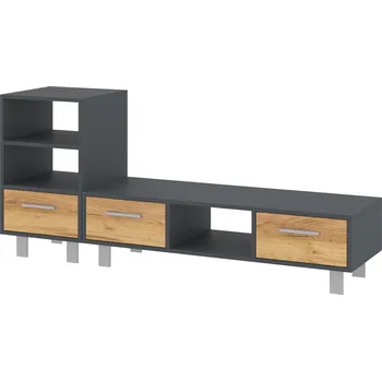 Televizní stolek Max-i Televizní stolek JEYNNER Zvolte barvu:: antracit + dub tacho