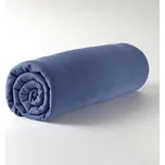 3Pagen Napínací prostěradlo tmavě modrá napínací prostěradlo 200x200 cm