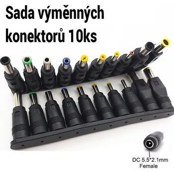 Elektronická součástka Sada 10 výměnných napájecích konektorů pro notebooky