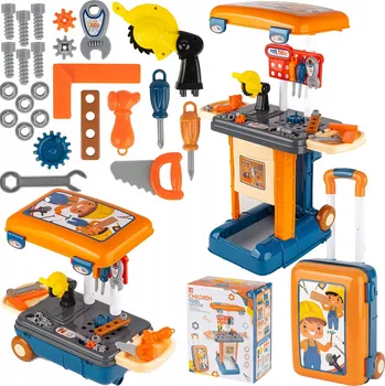 Dětská dílna Sada pro kutily stůl kufřík s nářadím