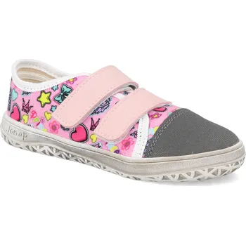 Barefoot dětské tenisky Jonap - Airy růžové srdíčka Velikost: 30
