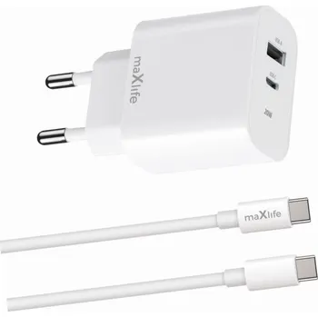 Rychlá síťová nabíječka 20W s kabelem, 2 vstupy pro Motorola Moto G82 5G