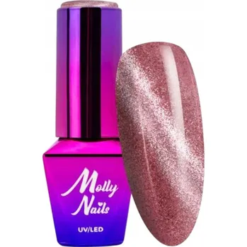 Lak na nehty Molly Nails hybridní lak na nehty CAT EYE Womanity KISSING 8g #440
