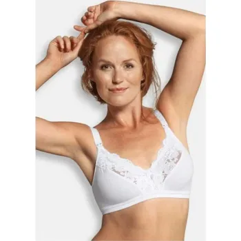 Těhotenská podprsenka CARRIWELL podprsenka s krajkou a klipem, bílá Velikost (od výrobce): VI