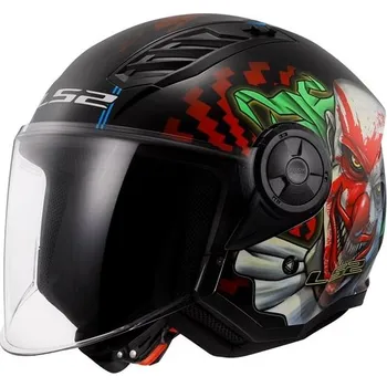 Helma na motorku LS2 OF616 AIRFLOW II-06 HAPPY DREAMS skútr jet vel. S