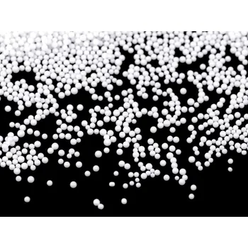 Vánoční dekorace Dekorační sníh / mini kuličky - polystyren 10 g - Ø 1 mm bílá