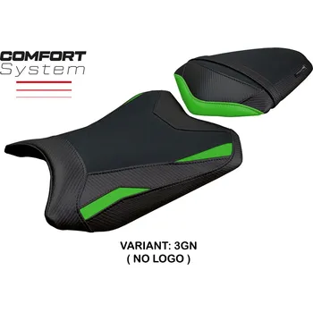 Moto sedlo TPZ Italia potah sedla Kawasaki Ninja 300 (13-17) Aliko comfort model potah sedla: bez loga 3GN (green)