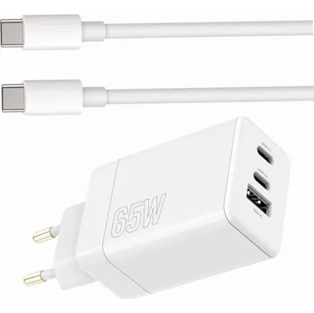 Rychlá nabíječka 65W s dlouhým 2m kabelem a 3 vstupy pro Honor Magic 6 Lite