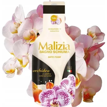 Koupelová pěna Malizia Svůdná do koupele pěna - Ambra a orchidej 1 l x 1