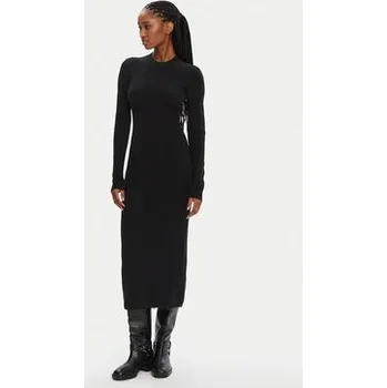 Dámské šaty STAUD Úpletové šaty Ramona R24F2208WN Černá Slim Fit L