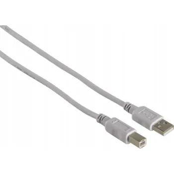 Datový kabel USB 2.0 kabel A-B Hama, šedý, 1,5 m