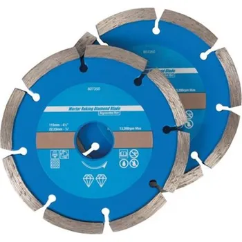Řezný kotouč 2x DIAMANTOVÝ KOTOUČ NA ŘEZÁNÍ BETONU, CIHEL, DLAŽBY A SPÁR