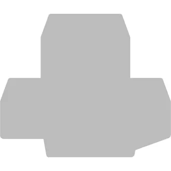 Koncová deska, svorka, záslepka pro DBC.2/GR, DBC/PT/GR, šedá, Cabur, 1 Ks