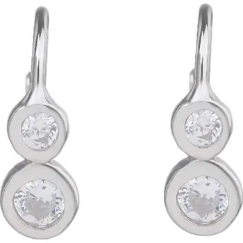 Náušnice Steel Edge Stříbrné náušnice se zirkony 303966009