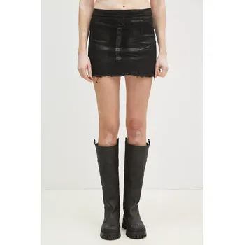 Dámská sukně Bavlněná sukně Rick Owens Mini, XS, černá, 99X