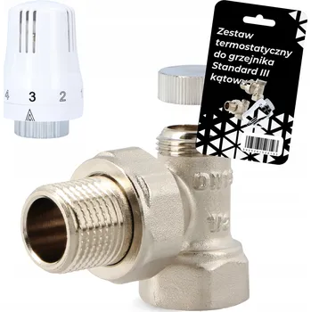 Hlavice pro radiátor TERMOSTATICKÁ HLAVICE RADIÁTORU SADA 1/2" ROHOVÁ