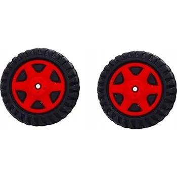 Gamepad GUMIČKY NÁVLEKY PNEUMATIKA s RÁFKEM pad PS3 PS4 PS5 NS PRO SWITCH Červené 2 ks