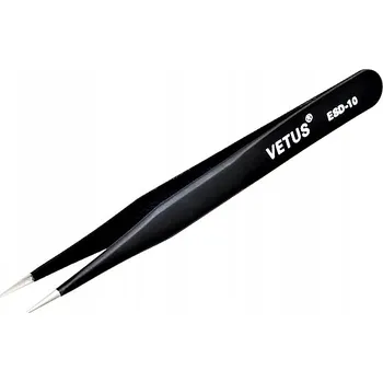 Kosmetická pinzeta PINZETA OSTRÁ ROVNÁ PINZETA VETUS ESD-10 120mm