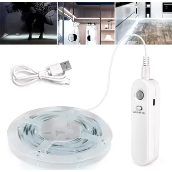 LED páska Light LED pásek s PIR čidlem pohybu 60LED/2metry IP65 čistá bílá, 2metry