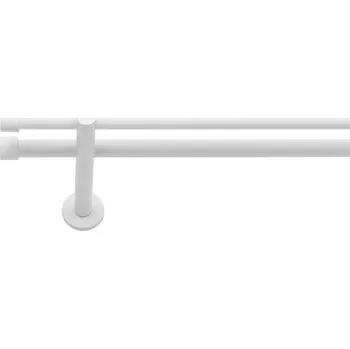 Dekodum Garnýž dvouřadá LOFT 19/19 mm bílá matná 300 cm