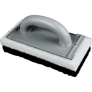 Zednické hladítko Hladítko plastové 120x250 mm s bílým a černým filcem 0046