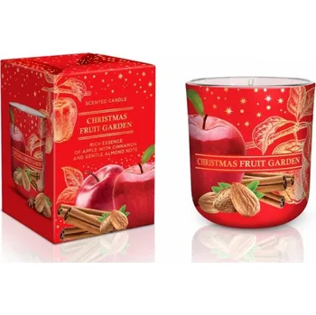 Svíčka Svíčka ve skle 150g Christmas Fruit Garden