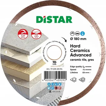 Řezný kotouč DISTAR Diamantový řezný kotouč na gres 180x25.4mm
