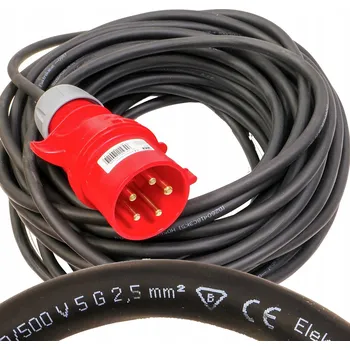 elektrický kabel Prodlužovací Kabel 32A 5kolík gumový 5x2,5 15m
