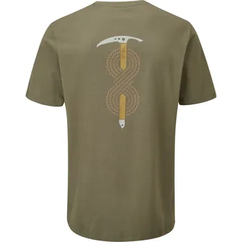 Pánské tričko Bavlněné triko Rab Stance Axe Tee Barva: Light Khaki, Velikost: M