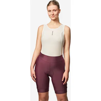 Cyklistické kalhoty VAN RYSEL Dámské letní cyklistické kraťasy Discover XL FIALOVÁ